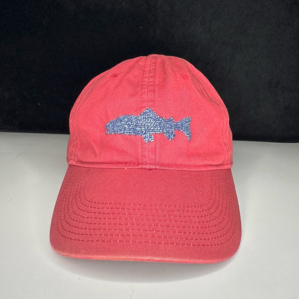 Heathered Trout Needlepoint Hat in Rust Red by Smathers & Branson